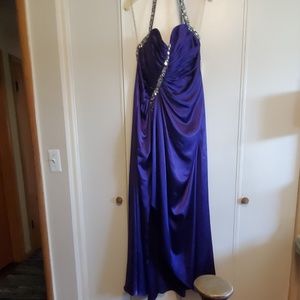 Never worn purple full length evening gown